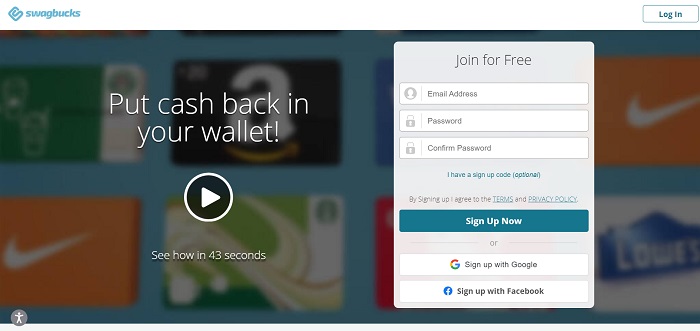 Swagbucks - L'une des meilleures applications pour gagner de l'argent en ligne pour les étudiants