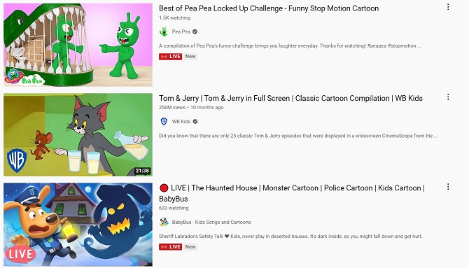 Watch Cartoons Online For Free On YouTube