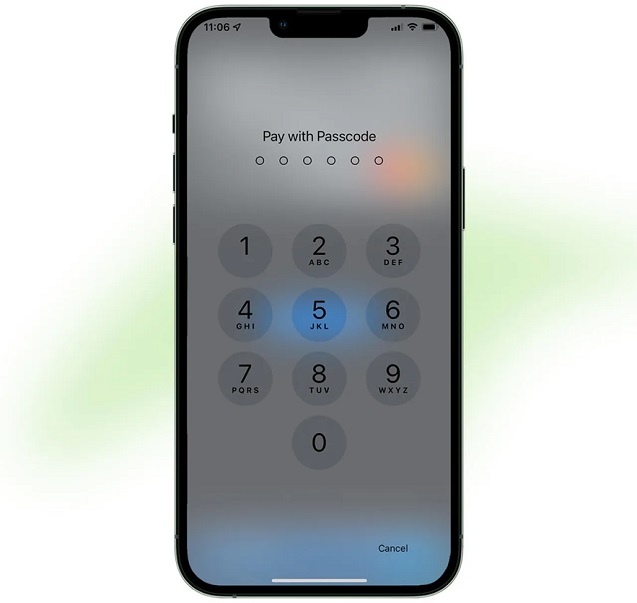 Apple pay security passcode
