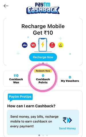 How to Use Paytm Cashback Points Now
