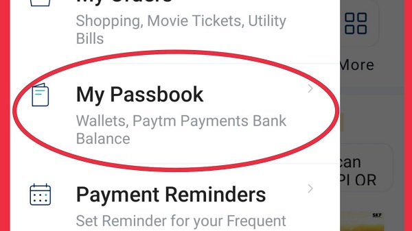 Paytm Passbook