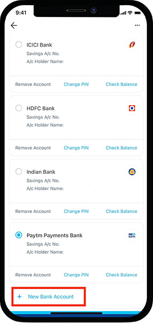 Steps to Link a Bank Account Paytm