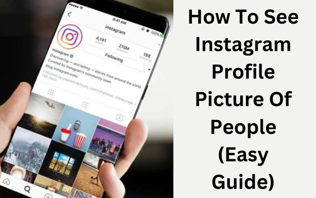 How To See Instagram Profile Picture Of People (Easy Guide)