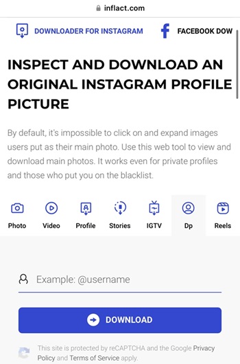 how to see Instagram dp methods
