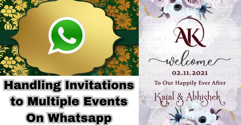 Handling invitations to multiple events on whatsapp